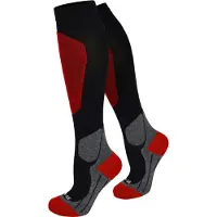 Normani Chaussettes de sport ' ' gris / rouge / noir