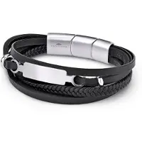 FYNCH-HATTON Bracelet noir / argent