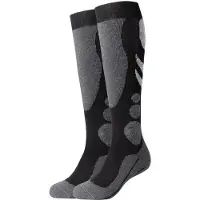 Camano Chaussettes montantes gris clair / noir / noir chiné