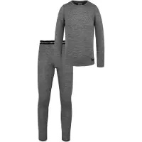 Normani Ensemble de linge gris / gris clair / noir