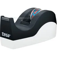 TESA Pack économique dérouleur de table Easy Cut ORCA + 1 bobine tesafilm, pour bobines jusqu'à L 33 m x l. 19 mm,