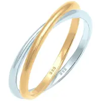 Elli PREMIUM Bague 'Harmony' or / argent