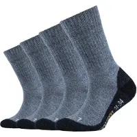 Camano Chaussettes de sport 'Kim' bleu-gris / orange / noir