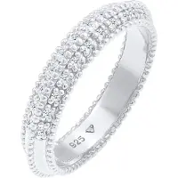 Elli DIAMONDS Bague 'Eternity' argent