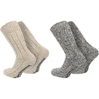Normani Chaussettes marron / gris
