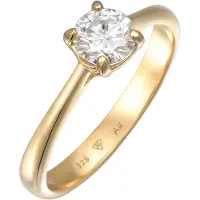 Elli PREMIUM Bague or / transparent