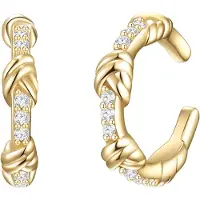 Glanzstücke Boucles d'oreilles or / blanc