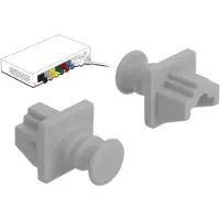 DeLOCK 86508 Staubschutz für RJ45 Buchse 10 Stück grau