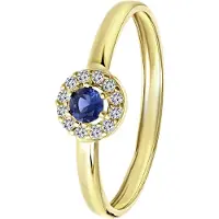 Lucardi Bague bleu / or