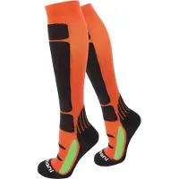 Normani Chaussettes montantes vert clair / orange / noir / blanc
