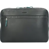 Burkely Sac d’ordinateur portable 'Bold Bobby' turquoise / noir