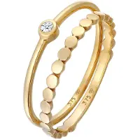 Elli DIAMONDS Bague 'Geo' or