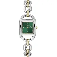 Furla Montre à affichage analogique or / émeraude / argent