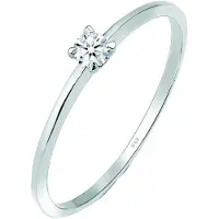 Elli DIAMONDS Bague 'Diamant' argent