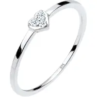 Elli DIAMONDS Bague 'Herz' argent / transparent
