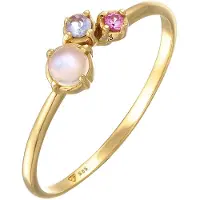 Elli PREMIUM Bague bleu / or / rose