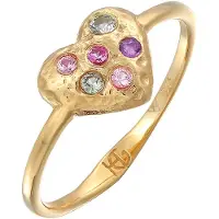 Haze&Glory Bague or / mélange de couleurs