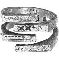 Haze&Glory Bague noir / argent