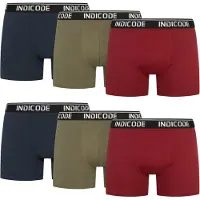INDICODE JEANS Boxers ' Milano ' bleu / vert / lie de vin / noir / blanc