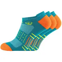 Giesswein Chaussettes de sport turquoise / jaune / orange