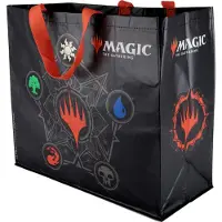 Konix Sac de transport Magic The Gathering, 40 x 45 x 20 cm, matériau recyclé, motif 5 couleurs, noir
