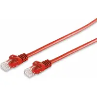 S-Conn S/CONN maximum connectivity Câble réseau RJ45 Câble patch U/UTP avec câble brut Cat.7 rouge 3m (08-35044)