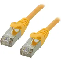 MCL Samar - Cordon de raccordement - RJ-45 (M) pour RJ-45 (M) - 50 cm - FTP - CAT 6 - jaune