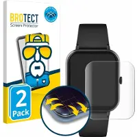BROTECT Protection d'écran intégrale, Film de protection pour smartwatch, Transparent
