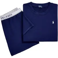 Ralph Lauren Pyjama ' Club Terry ' bleu marine