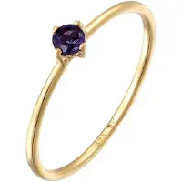 Elli PREMIUM Bague or / bleu violet