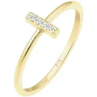 Elli DIAMONDS Bague 'Kreuz' or