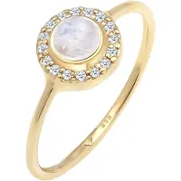 Elli PREMIUM Bague or / transparent / blanc