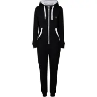 Oxmo Tenue d'intérieur 'Nesie' noir / argent / blanc