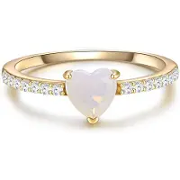 Glanzstücke Bague or / transparent / blanc