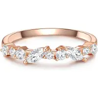 Glanzstücke Bague or rose / blanc