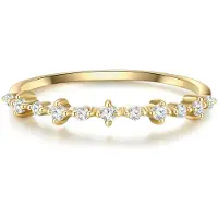 Glanzstücke Bague jaune d'or / transparent