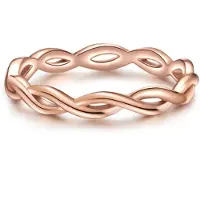 Glanzstücke Bague or rose