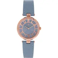 Furla Montre à affichage analogique 'NEW CLUB ' bleu / or rose