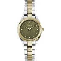 Furla Montre à affichage analogique olive / argent