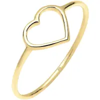 Elli PREMIUM Bague 'Herz' jaune d'or