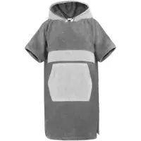 Normani Peignoir court gris clair / gris foncé