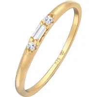 Elli PREMIUM Bague or / transparent