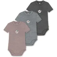 Normani Barboteuse / body 'Tihoi' anthracite / gris clair / rose / blanc