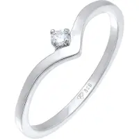 Elli DIAMONDS Bague argent / transparent