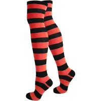 Normani Chaussettes montantes rouge vif / noir