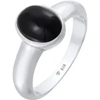 KUZZOI Bague noir / argent