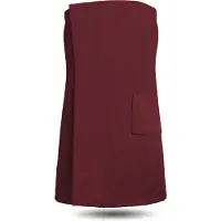 Normani Peignoir court bordeaux