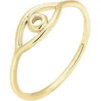 Elli PREMIUM Bague 'Evil Eye' or