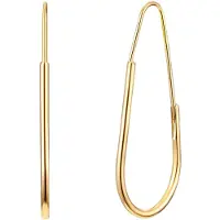 Yokoamii Boucles d'oreilles jaune d'or