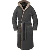 Normani Peignoir long ' Rob ' beige foncé / noir